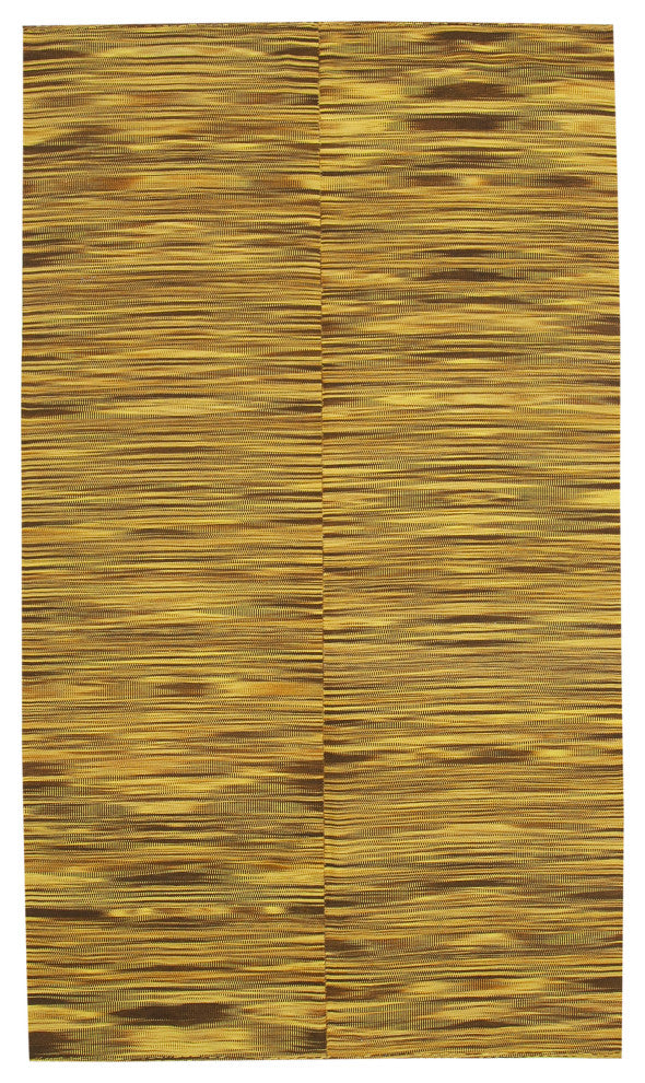 Rug N Carpet - Handmade Oriental 6' 11'' x 12' 1'' Modern Design Wool Kilim Rug