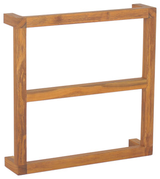 Manada Wall Mount Teak Towel Rack
