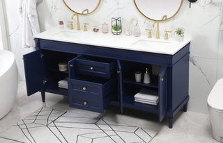 Home Living 21" Transitional Blue-Light Bathroom Vanity