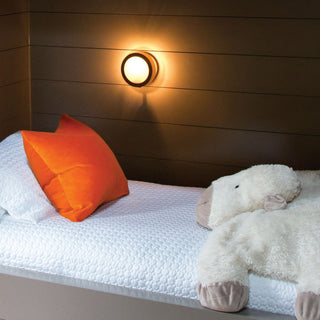 Hinkley 6.75" Mercer Round Light Wall Sconce, Black