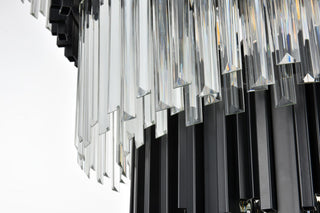 Home Living 40" Chandelier, Black
