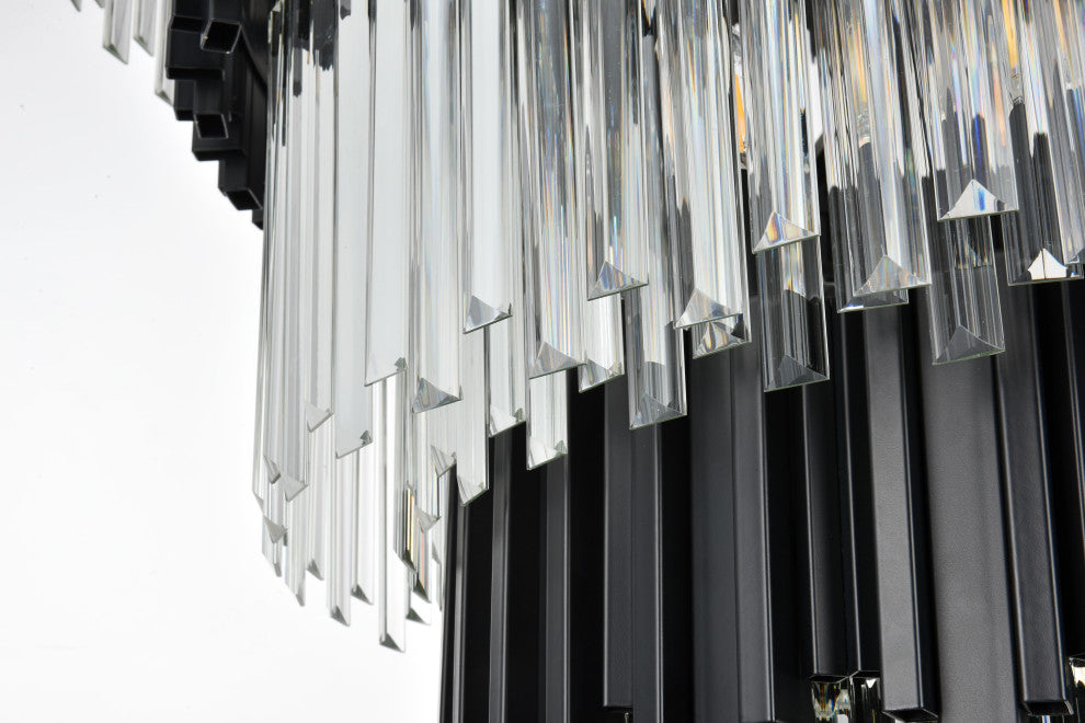 Home Living 40" Chandelier, Black