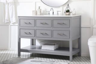Home Living 48" Single Bathroom Vanity, Gray