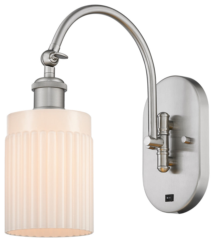 Innovations 518-1W-SN-G341 Hadley 1 Light 5.3" Sconce, Brushed Satin Nickel