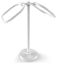 Two Ring Oval Guest Towel Holder, Matte White