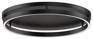 ET2 E22720 Groove 24"W LED Flush Mount Ceiling Fixture - Black
