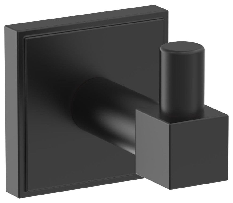 Appoint Traditional Single Robe Hook, Matte Black