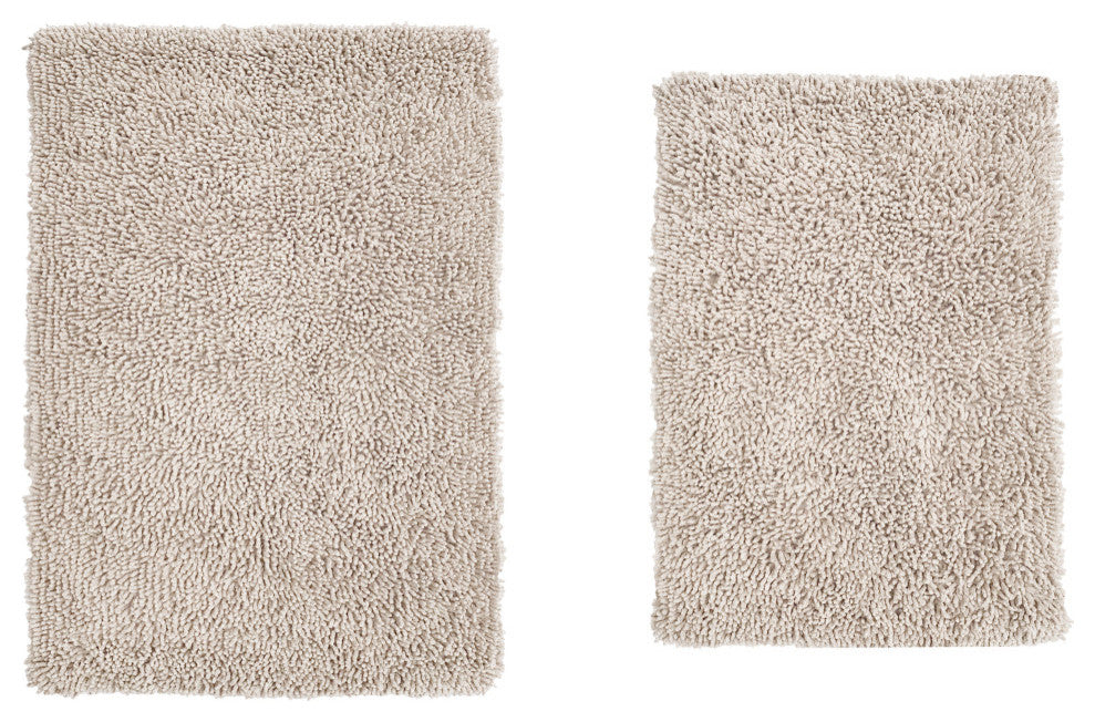 Fantasia Bath Rug Bath Rug Set, Machine Wash, 2-Piece Set, Ivory