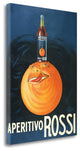 "Aperitivo Rossi" By Jean Droit, Giclee Print on Gallery Wrap Canvas