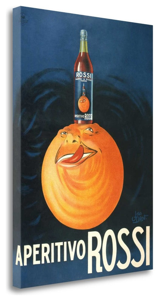 "Aperitivo Rossi" By Jean Droit, Giclee Print on Gallery Wrap Canvas