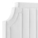 Alyona Channel Tufted Performance Velvet King/California King Headboard-White