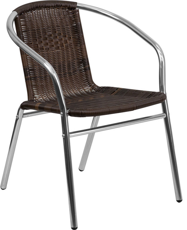 Aluminum and Rattan Chair Tlh-020-Gg