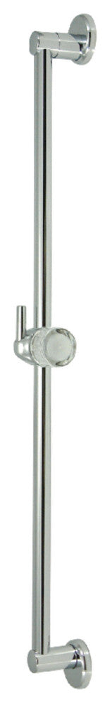 Kingston Brass 24" Shower Slide Bar With Pin Wall Hook, Polished Chrome