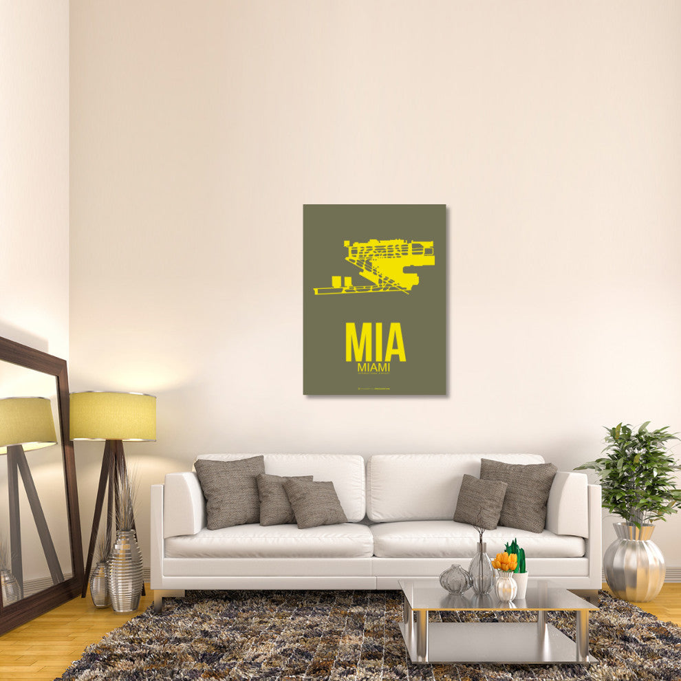 "MIA Miami Poster 1" Fine Art Print