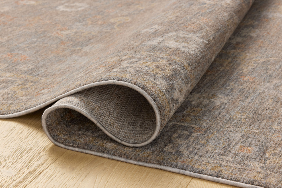 Chris Loves Julia x Loloi Louisa Stone / Multi 5''-3" x 5''-3" Round Area Rug