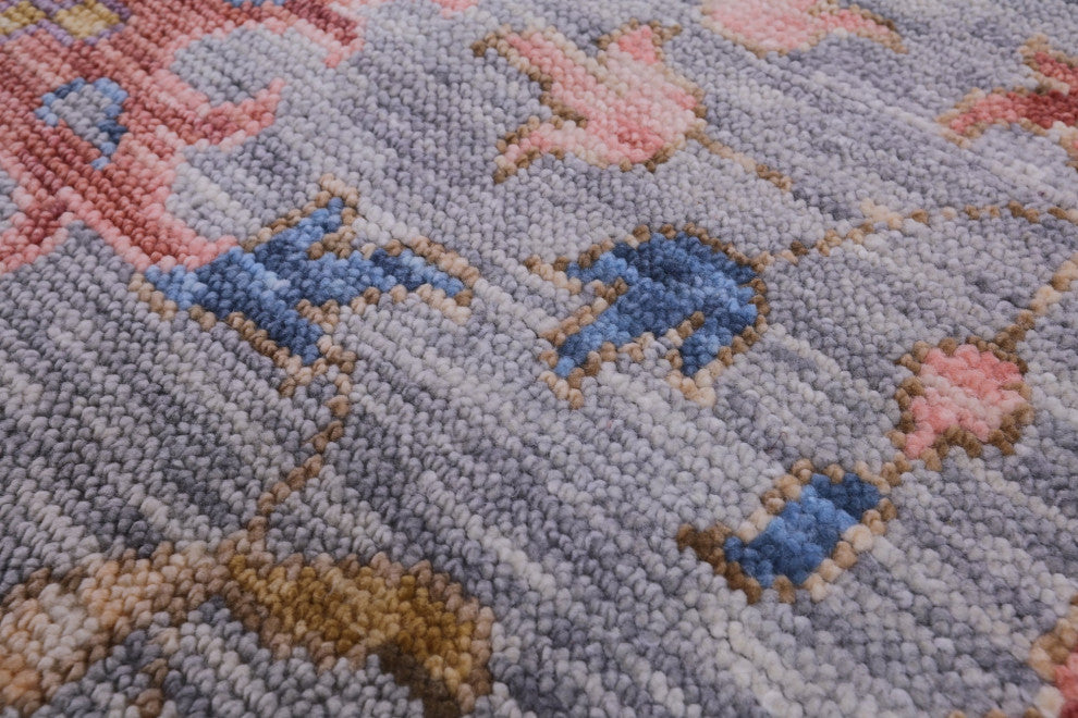 Hand-Knotted Turkish Oushak Rug 9' 10" X 14' 2" - Q15734