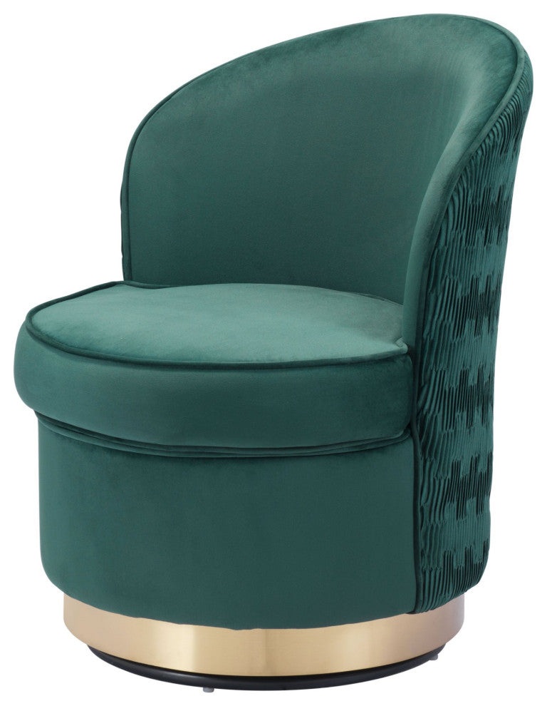 Accent Chair, Steel, Fabric, Green, Gold, Living Lounge Cafe Lobby Hospitality