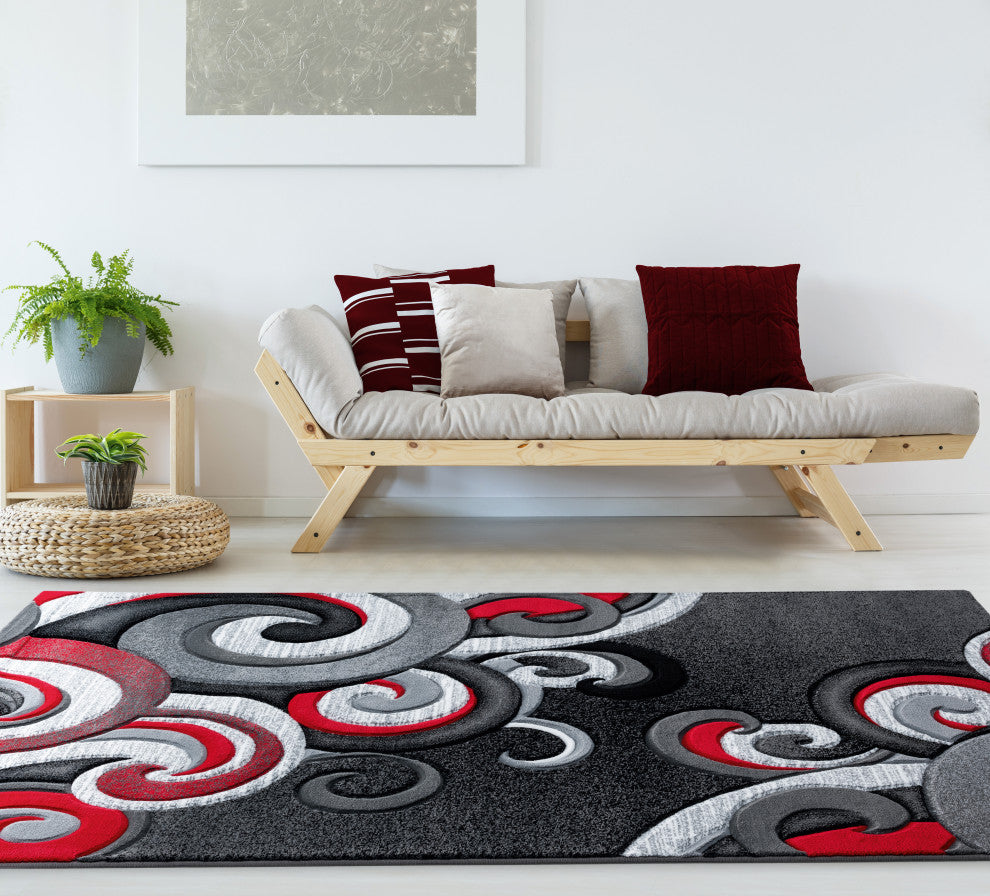 United Weavers Bristol Rhiannon Red Area Rug 5'3x7'6