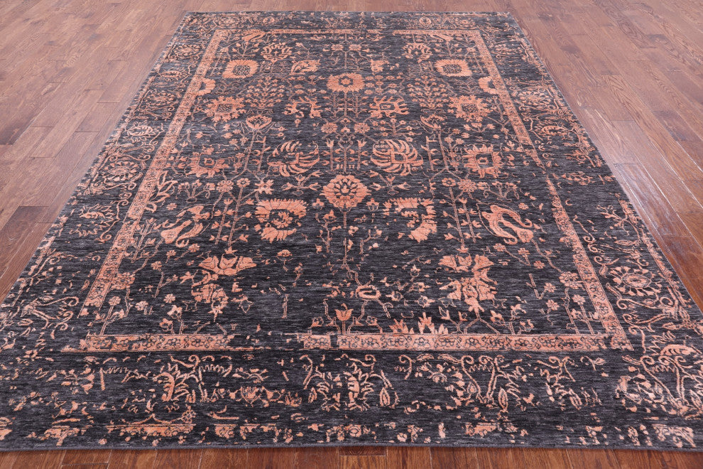 Persian Wool & Silk Handmade Rug 8' 0" X 10' 2" - Q15752