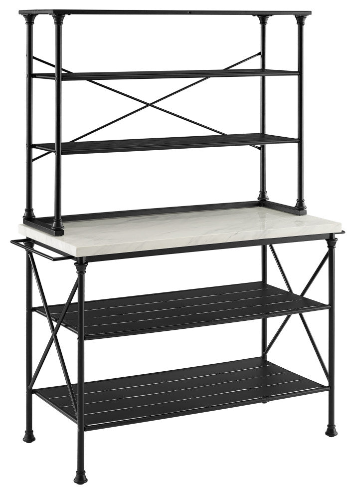 Madeleine Kitchen Island and Hutch