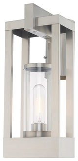 Livex Lighting Brushed Nickel 1-Light Outdoor Post Top Lantern