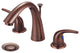 Accent Two Handle Widespread Bathroom Sink Faucet, Oil Rubbed Bronze