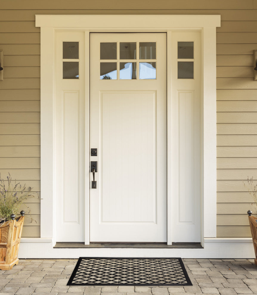 DII Diamond Lattice Rubber Doormat