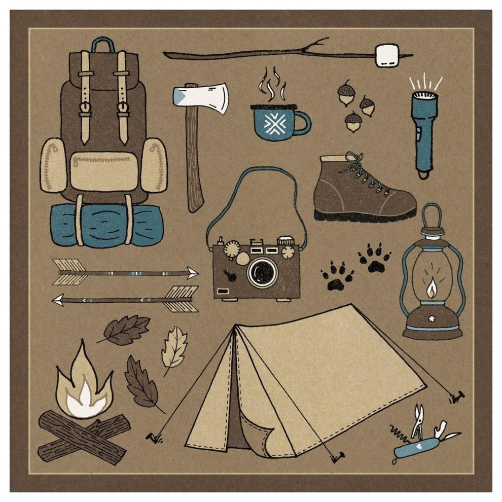 "The Great Outdoors V" Digital Paper Print by Laura Marshall, 32"x32"