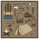 "The Great Outdoors V" Digital Paper Print by Laura Marshall, 32"x32"
