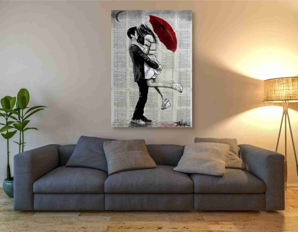 Epic Graffiti "Forever Romantics" by Loui Jover, Giclee Canvas Wall Art, 40"x60"