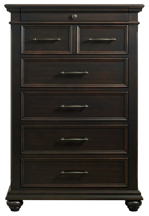 Picket House Furnishings Brooks 6-Drawer Chest in Black