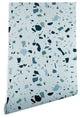 Deny Designs Mareike Boehmer Scandinavian Terrazzo Wallpaper, Blue, 2'x10'