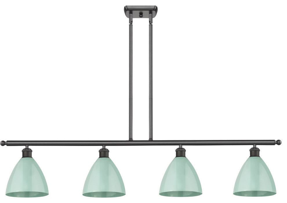 Innovations Lighting 516-4I-OB-MBD-75-SF Plymouth Dome 4 Light 48" Island Light