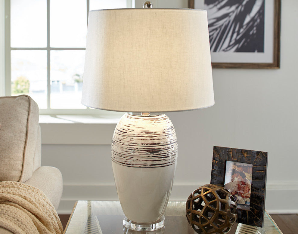 Trend Home 1-Light Polished Nickel Table Lamp