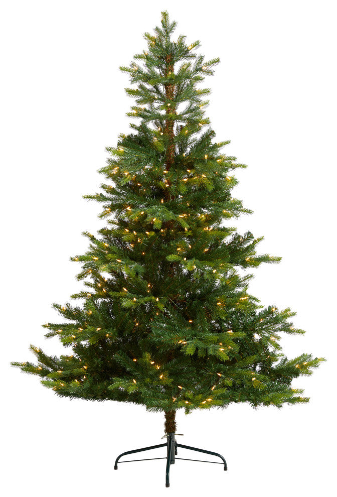T3343 6 North Carolina Spruce Artificial Christmas Tree With 350 Clear Lights