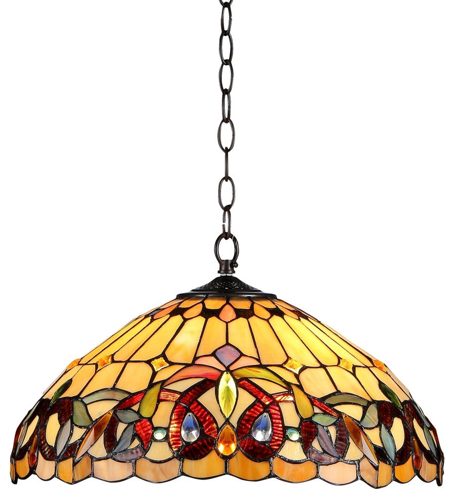 CHLOE Lighting CH33353VR16-DH2 SERENITY Victorian 2 Light Pendant 16`` Wide