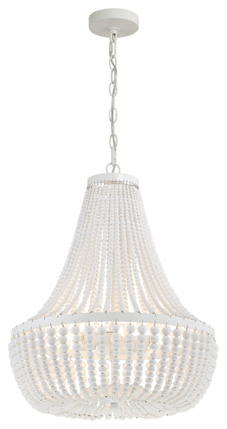 Rylee 6 Light Matte White Chandelier