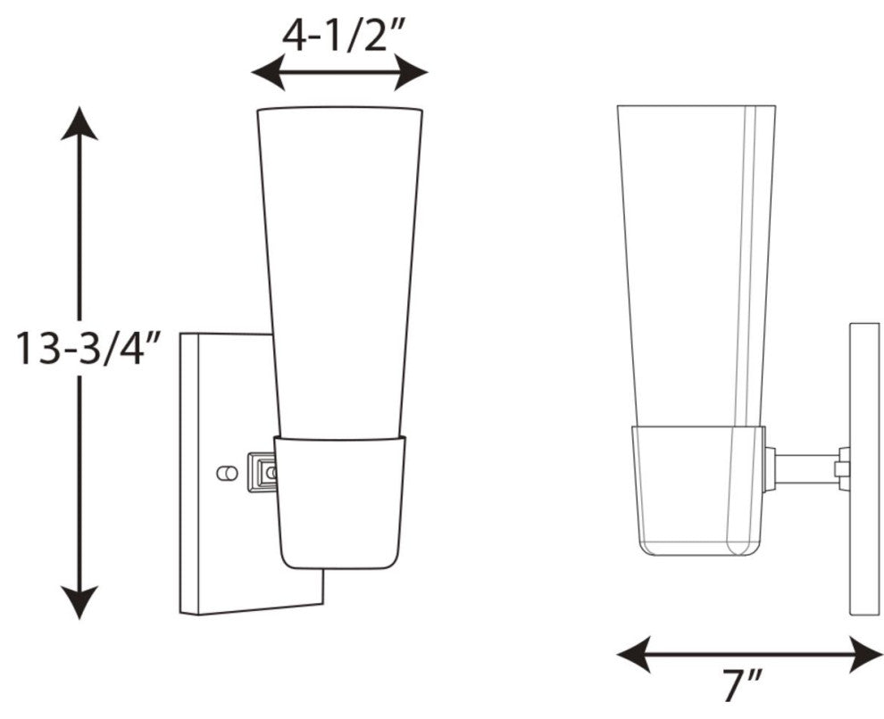 Zura Collection 1-Light Bath and Vanity, Brushed Nickel