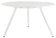 Modway Lippa 54" Round Artificial Marble Dining Table With Tripod Base, White