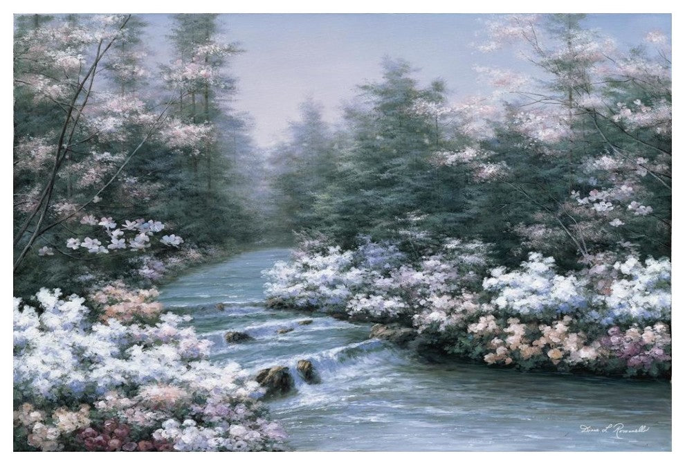 "River Cascade" Digital Paper Print by Diane Romanello, 50"x34"