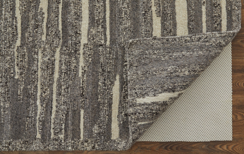 Conor Modern Abstract, Gray/Taupe/Ivory, 9'6"x13'6" Area Rug
