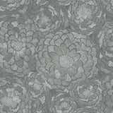 Gray Zen Dahlia Peel & Stick Wallpaper