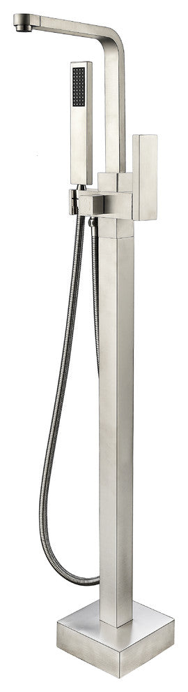 Vanity Art Freestanding Tub Faucet, Brushed Nickel