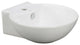 Porcelain White Wall-Mounted Deep Bowl Sink