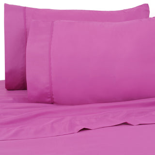 Premier Colorful Bright 4 Piece Microfiber Sheet Set, Hot Purple, Full