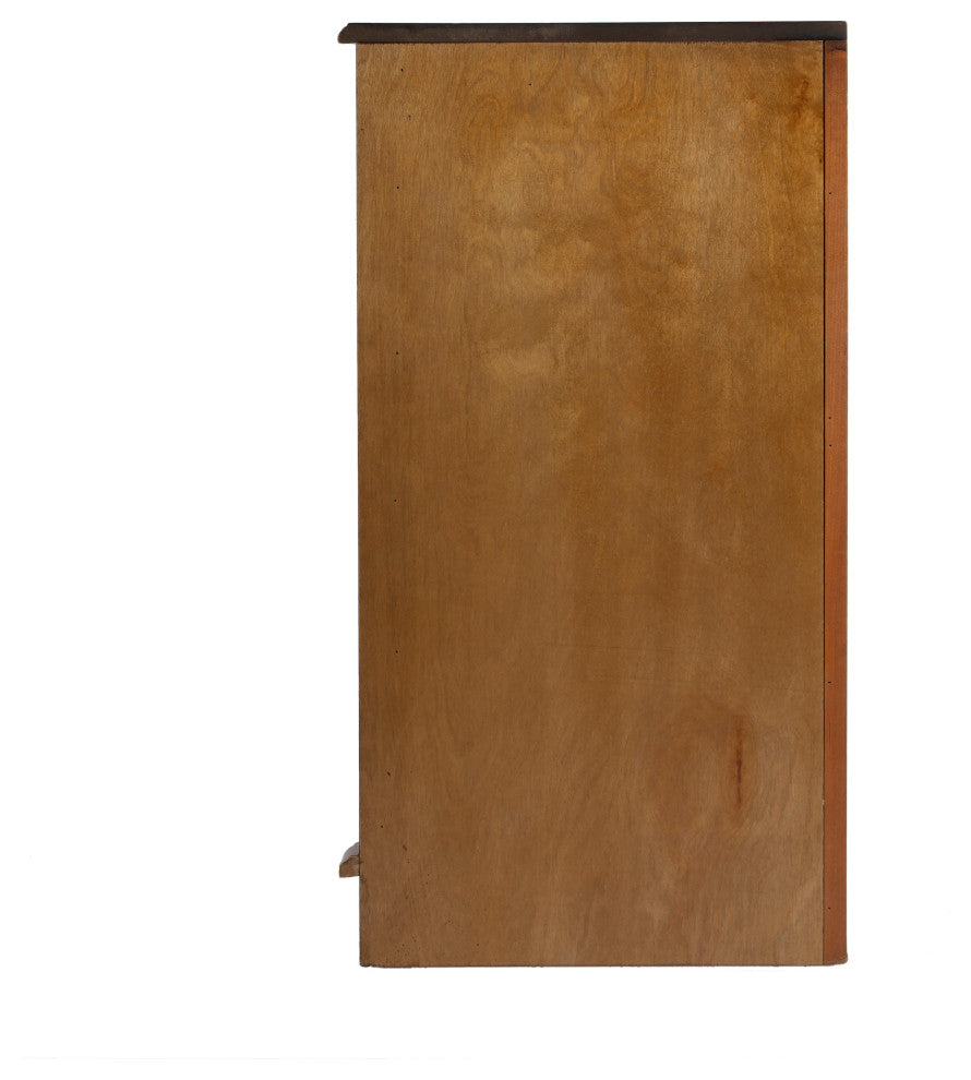 Durham Corner Cabinet, Medium Brown