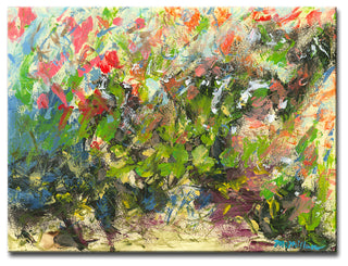 My Garden' Canvas by Leslie Owens, 40"x30"