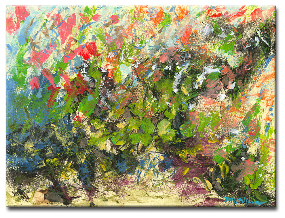 My Garden' Canvas by Leslie Owens, 40"x30"