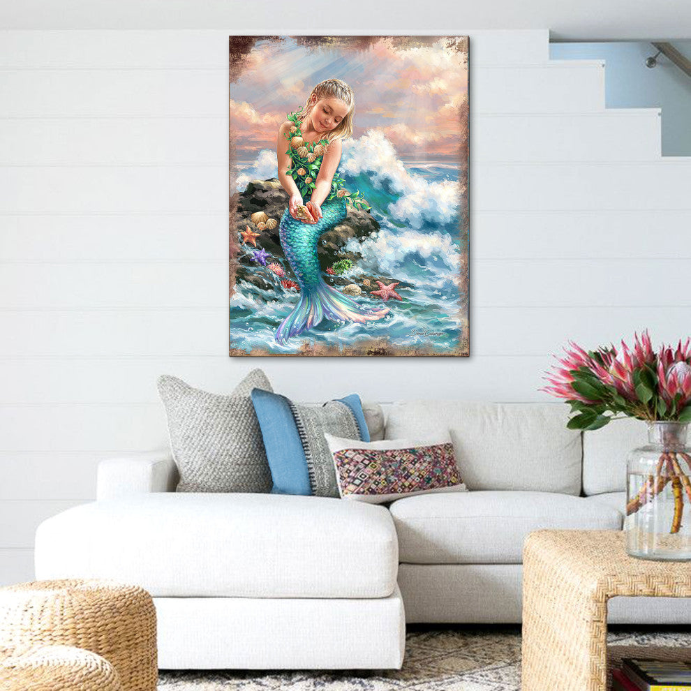 Princess of The Sea Wooden Block, 48 X 36