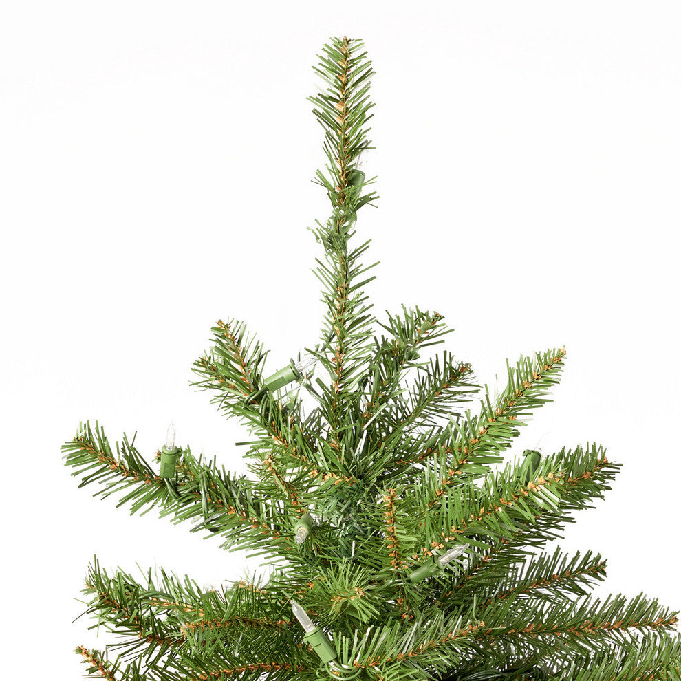 9-foot Fraser Fir  Hinged Artificial Christmas Tree, Clear Led